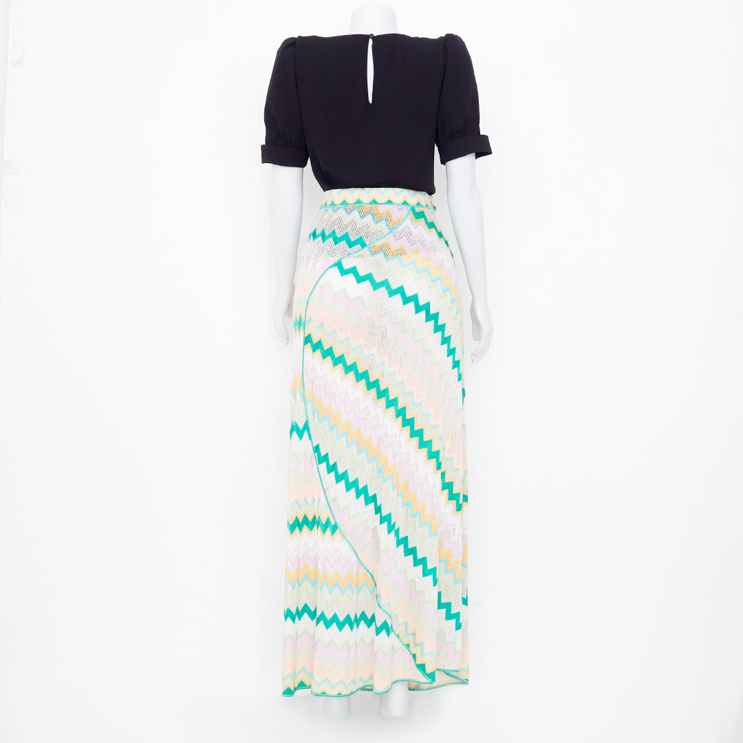 Saia Missoni Tricot Colorida c/ ZigZag Tam.42