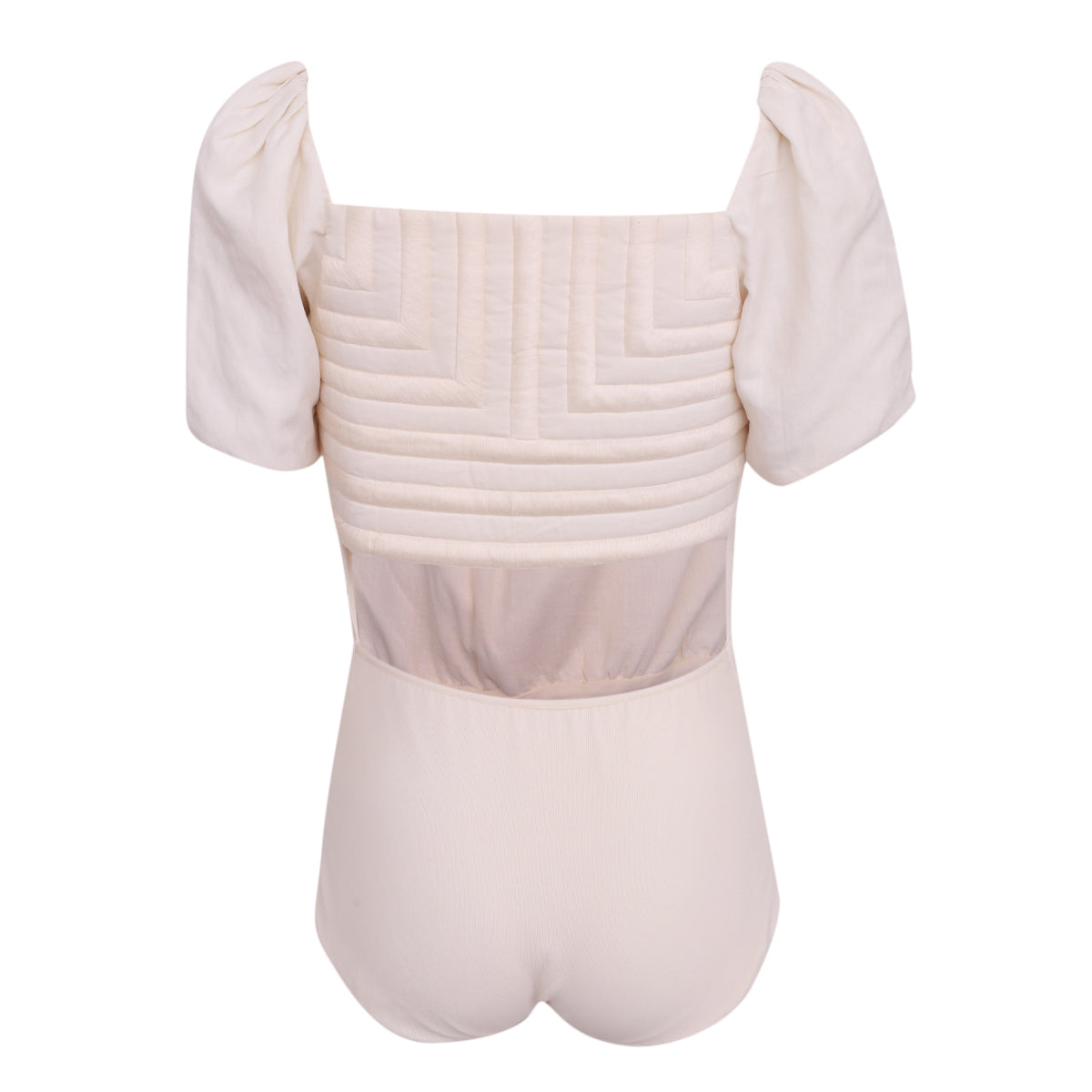 Body Paula Raia Bege c/ Estofado nas Costas Tam. 38