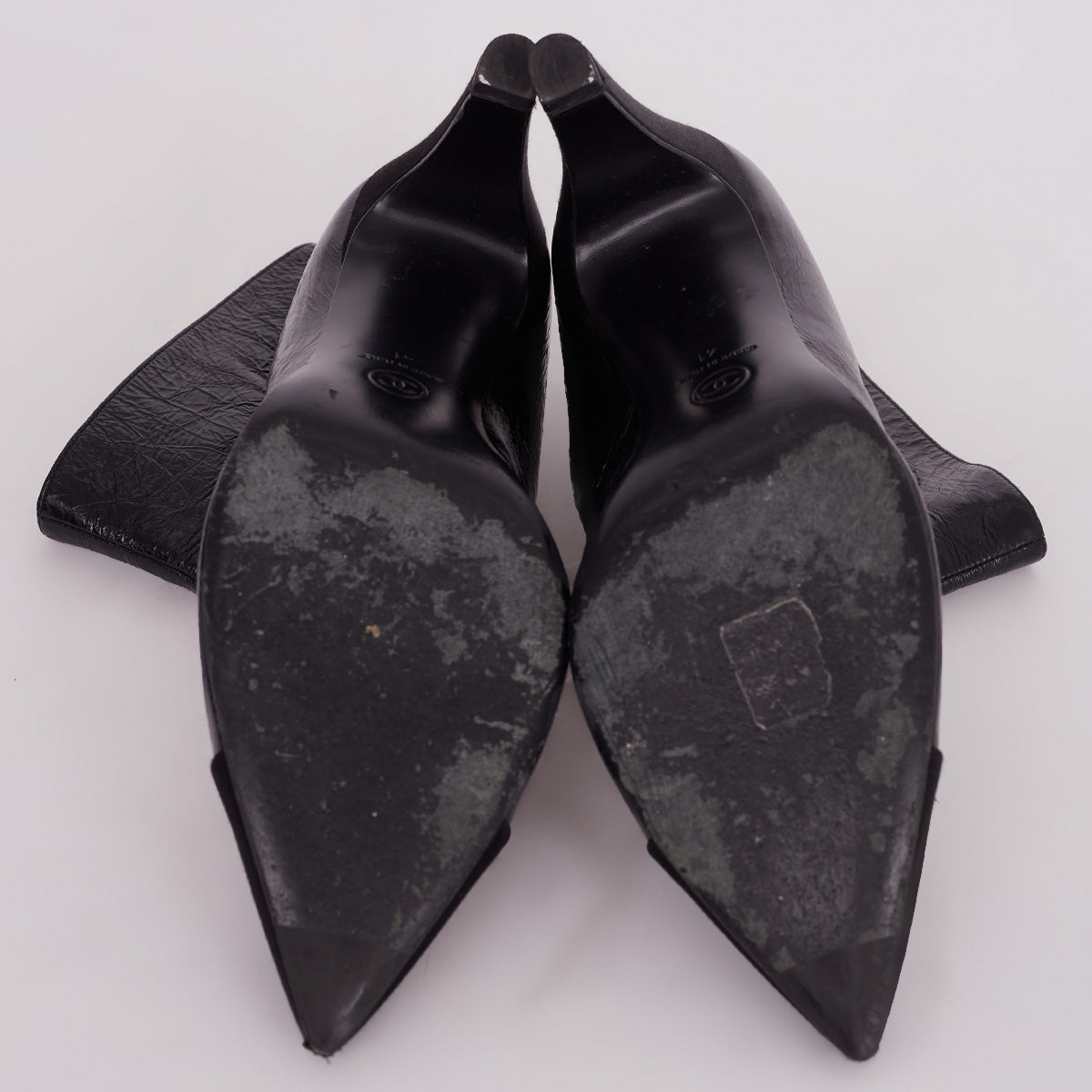 Bota Chanel Preta Tam. 39,5 Br