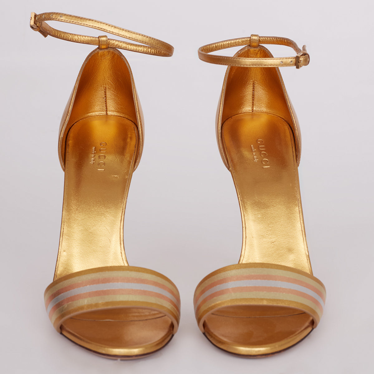 Salto Gucci Dourado Tam. 38 Br