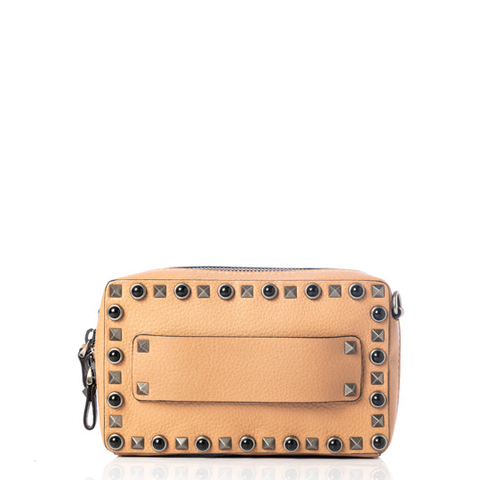 Bolsa Valentino Bege com Studs Pretos