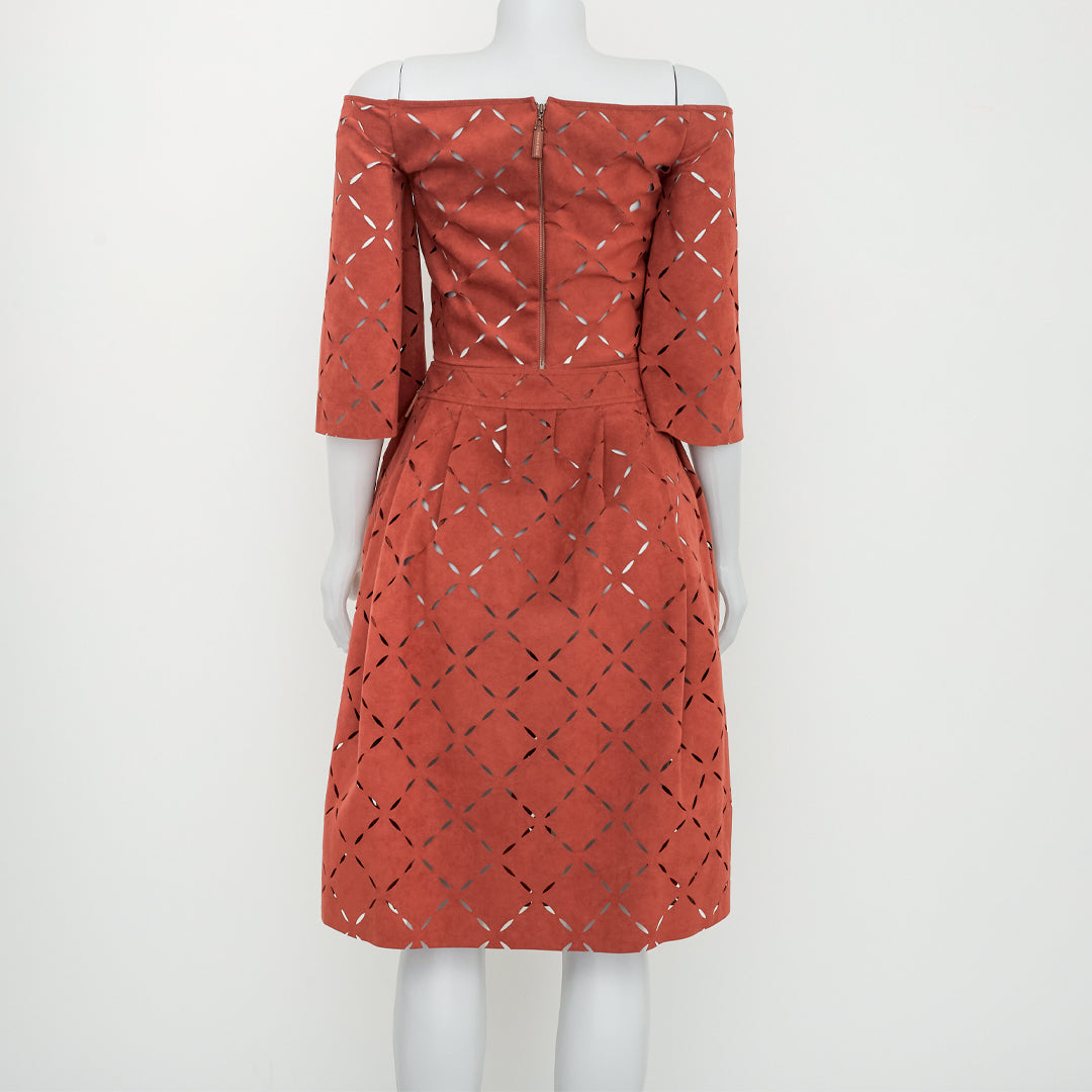 Conjunto Paula Raia Terracota c/ Recortes Tam.36