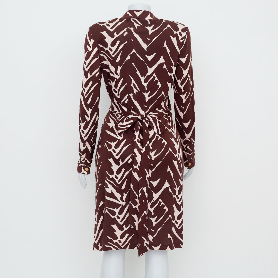 Vestido Diane Von Furstenberg Marrom Tam. 44 Br
