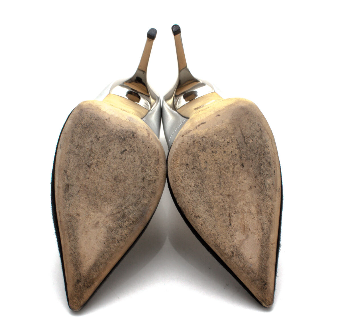 Scarpin Jimmy Choo Degrade Preto com Prata Tam. 42