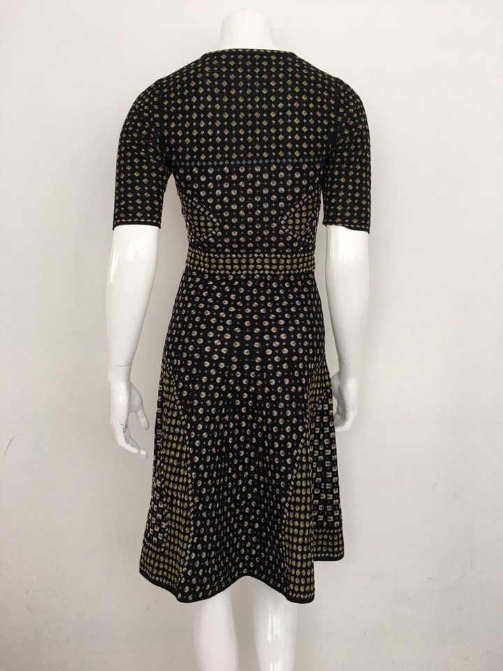 Vestido M Missoni Preto Poá Metalizado Tam. 40