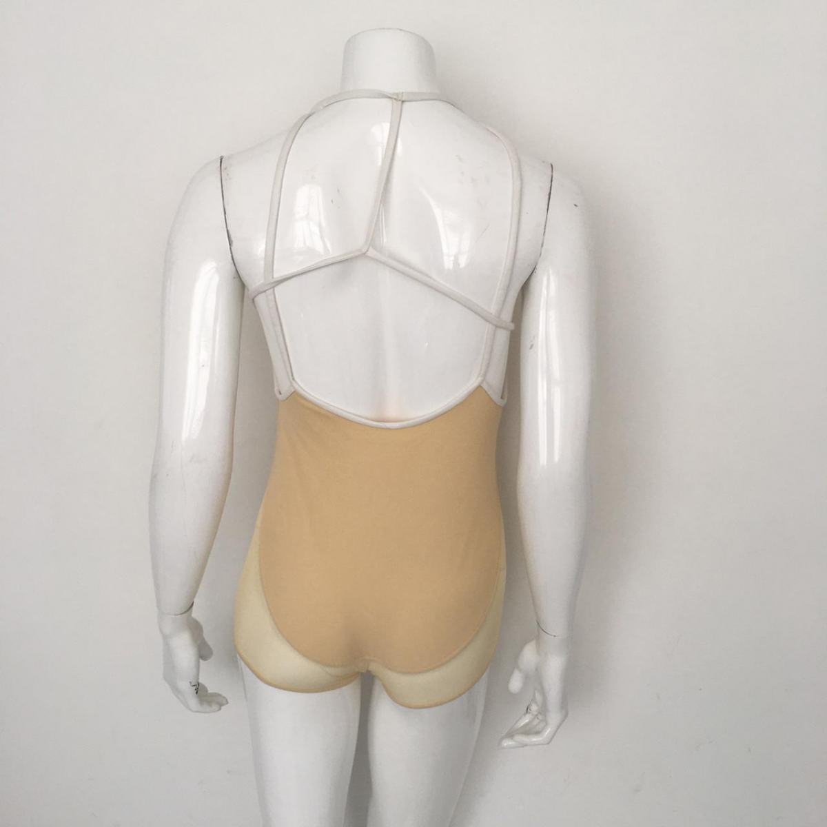 Body Bege Paula Raia Com Detalhes em Corda Tam. P