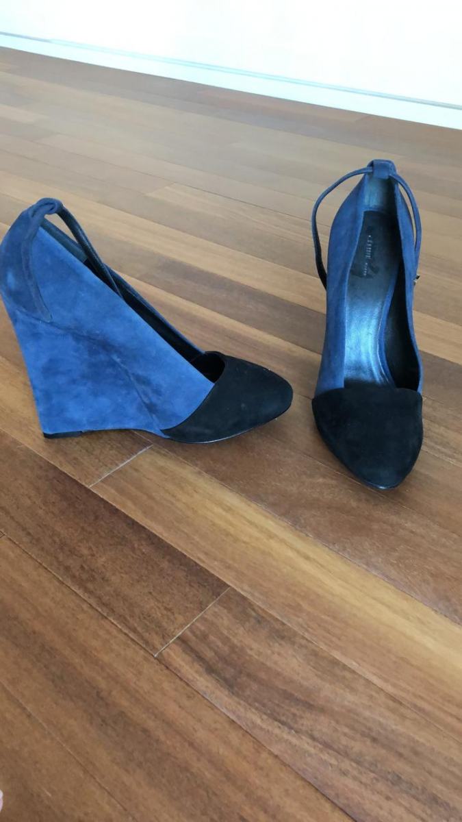 Sapato Plataforma Celine Azul Tam. 38