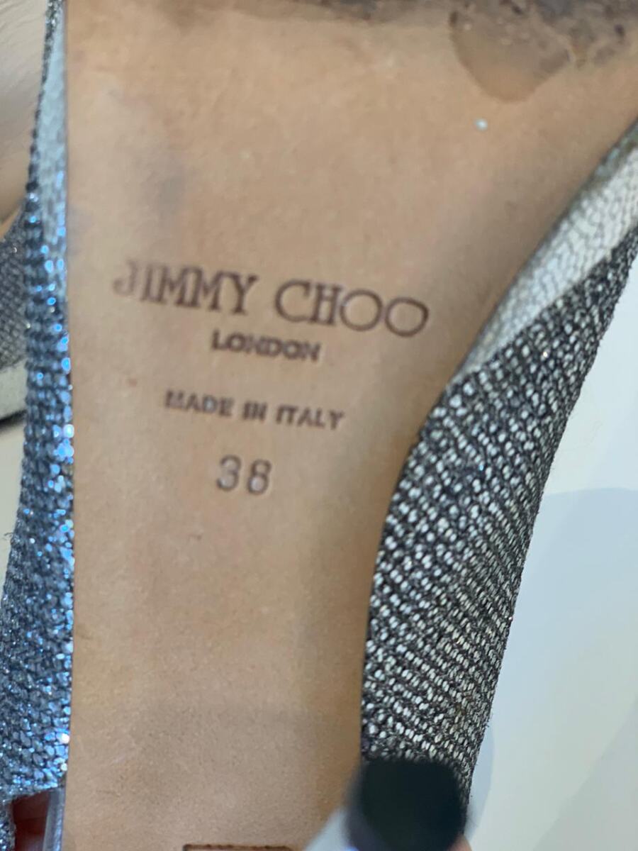 Sandália Jimmy Choo Prateada Tam. 38