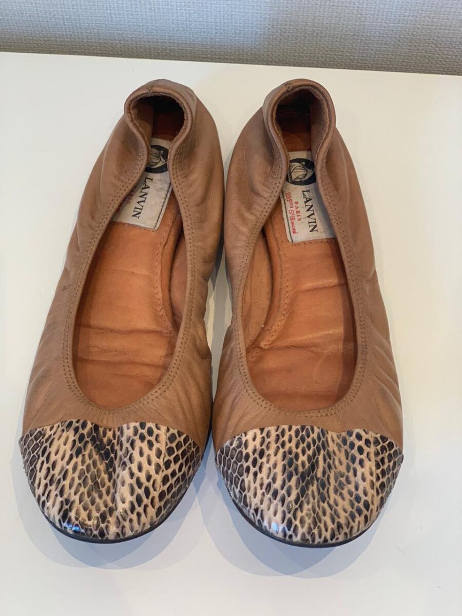 Sapatilha Lanvin Bege e Phytton Tam. 38,5