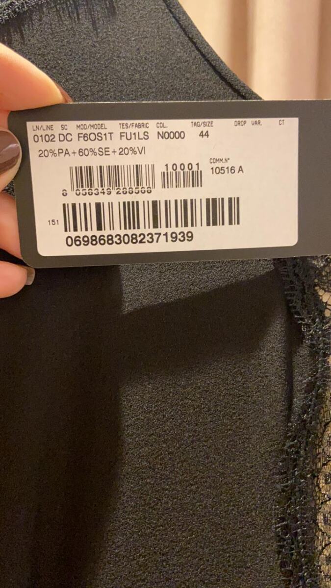 Vestido Dolce & Gabbana Dress Longo Preto Rendado Tam. 44