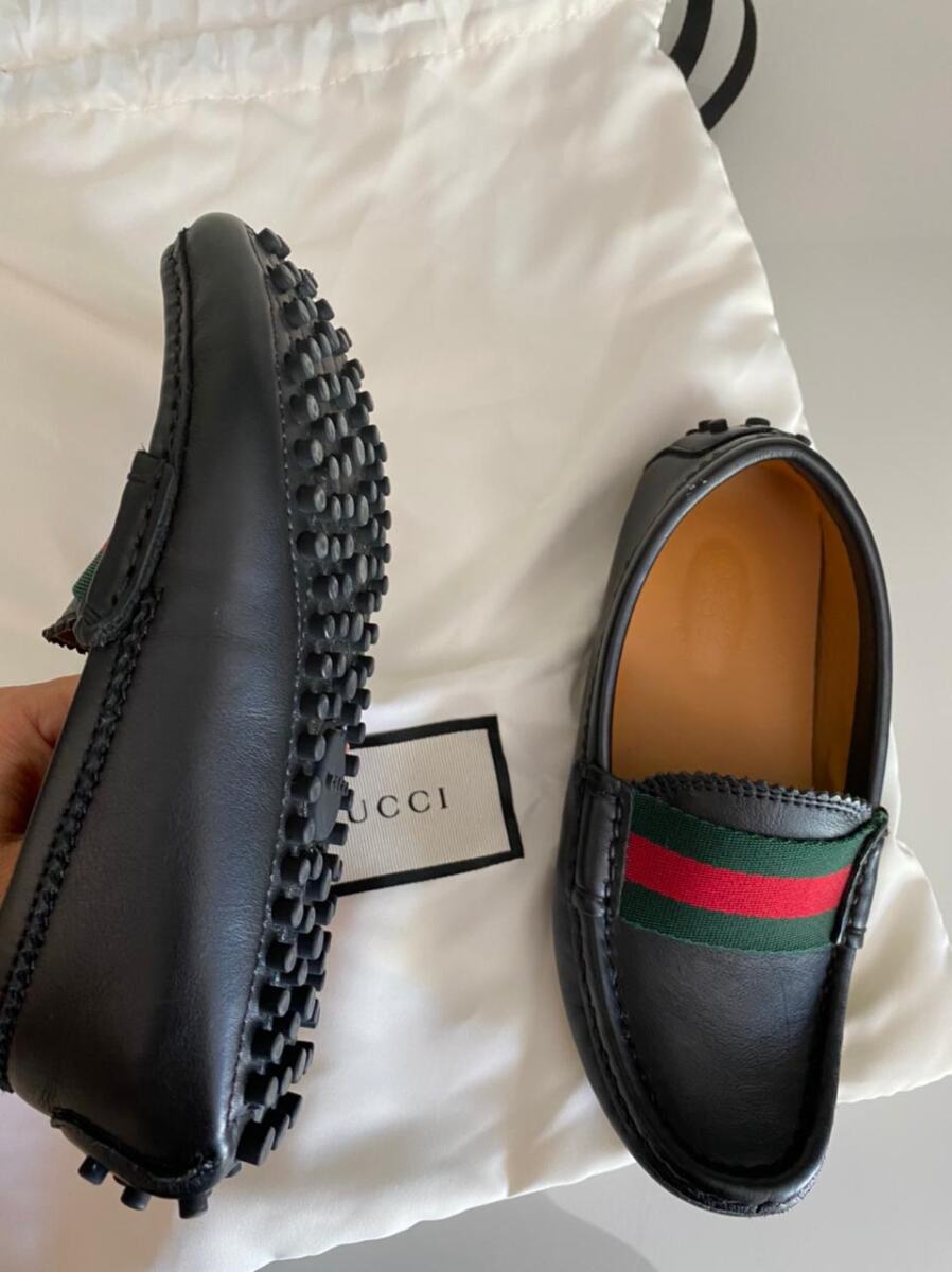Mocassim Gucci Preto Infantil Tam. 30