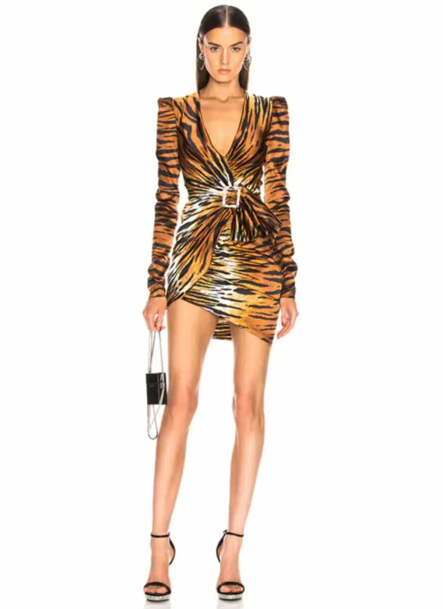 Vestido Alexandre Vauthier Animal Print