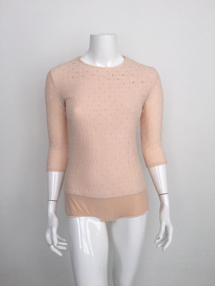 Body Paula Raia Nude com Bolinhas Tam. M Br