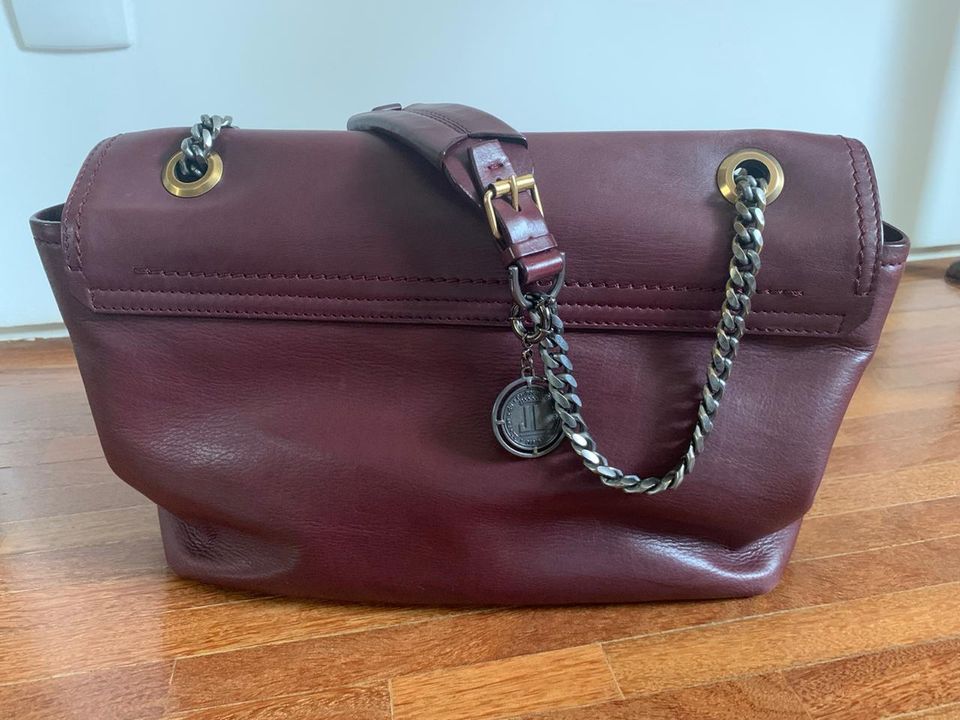 Bolsa Lanvin Happy Média Vinho