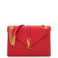 Bolsa Yves Saint Laurent Matelassê Vermelha