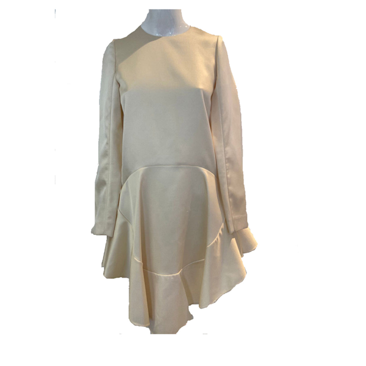 Vestido Chloe Seda Creme Tam. 34