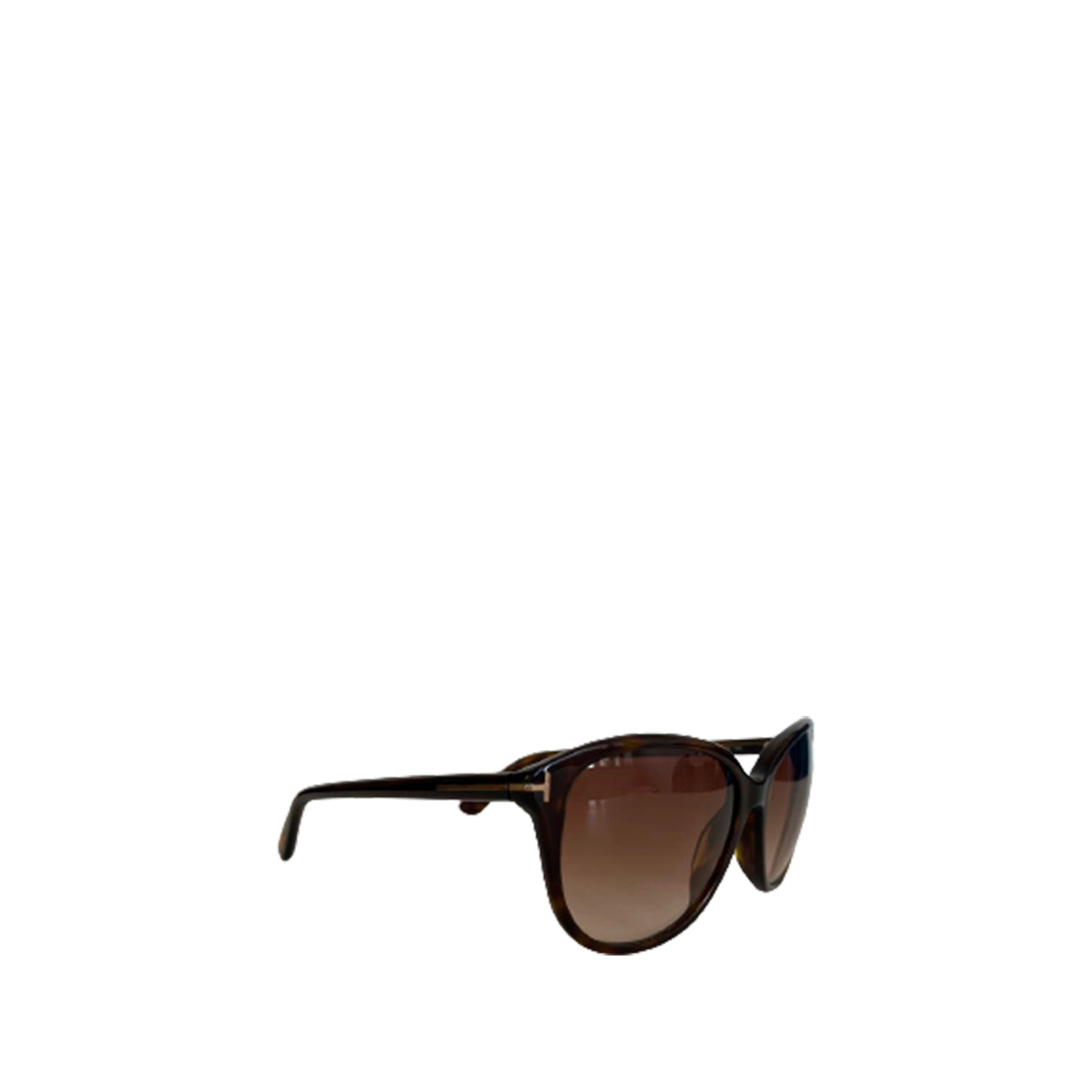 Óculos Tom Ford Marrom com Dourado nas hastes