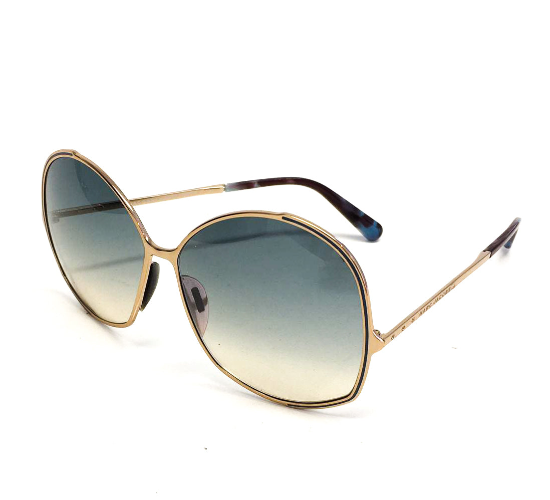 Óculos marc Jacobs azul e rosê redondo