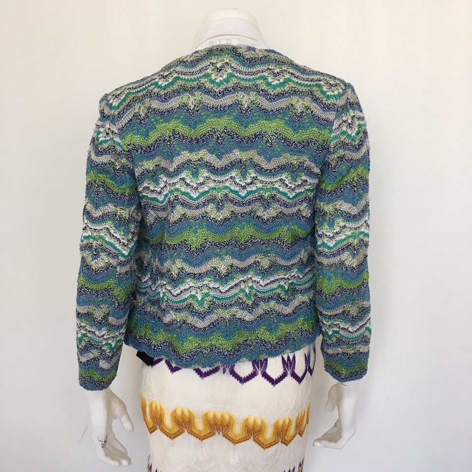 Casaco Missoni Azul e Verde Tam. 38