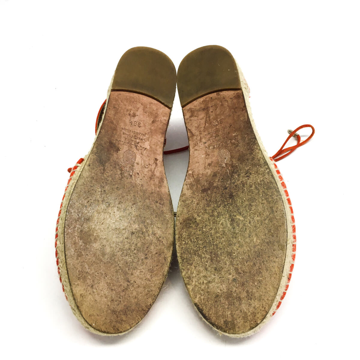 Espadrille Aquazzura Vermelha e Pink Tam. 38,5