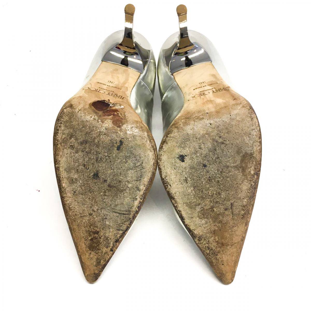 Sapato Jimmy Choo Scarpin Prata Tam. 36