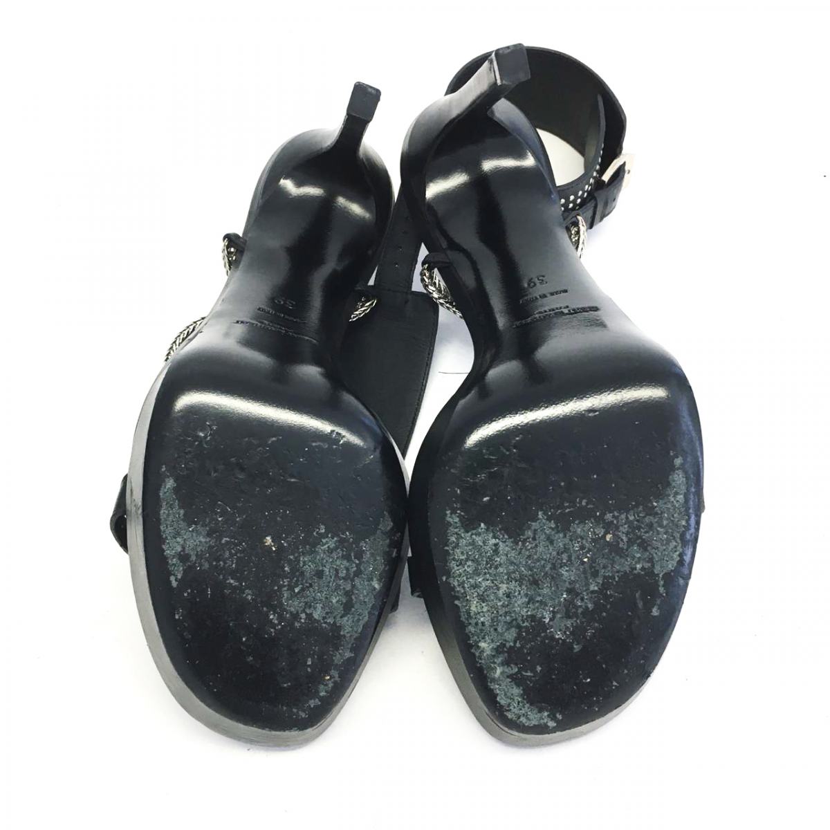 Sandália Saint Laurent Preta Tam. 37 BR