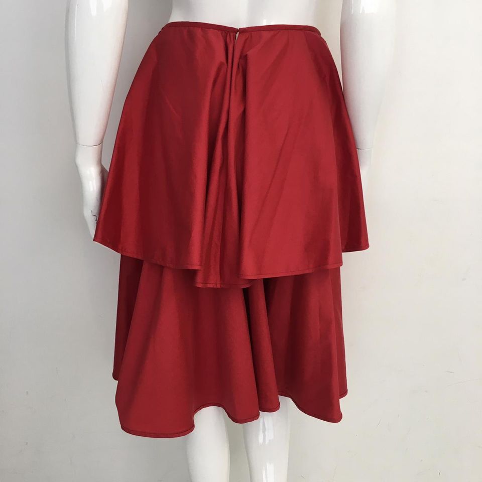 Saia Paula Raia Rodada Vermelha Tam. 40