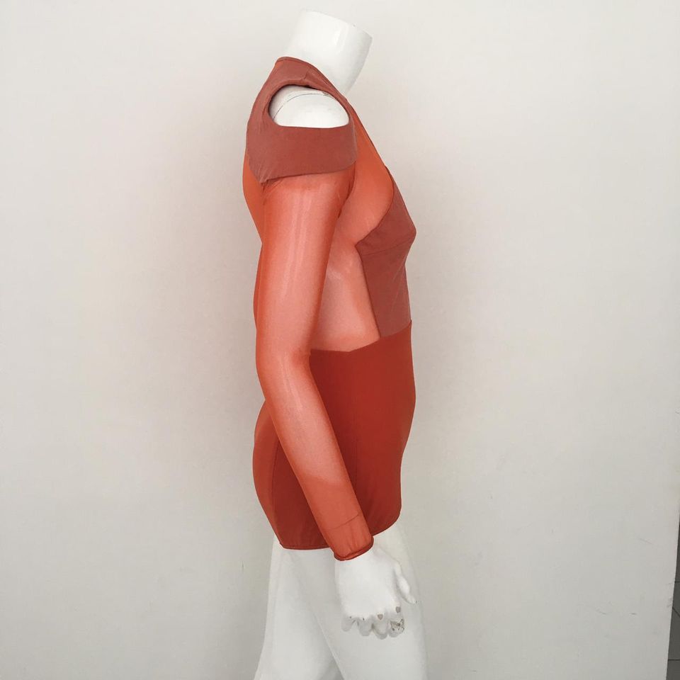 Body Paula Raia Laranja Avermelhado Tam. M