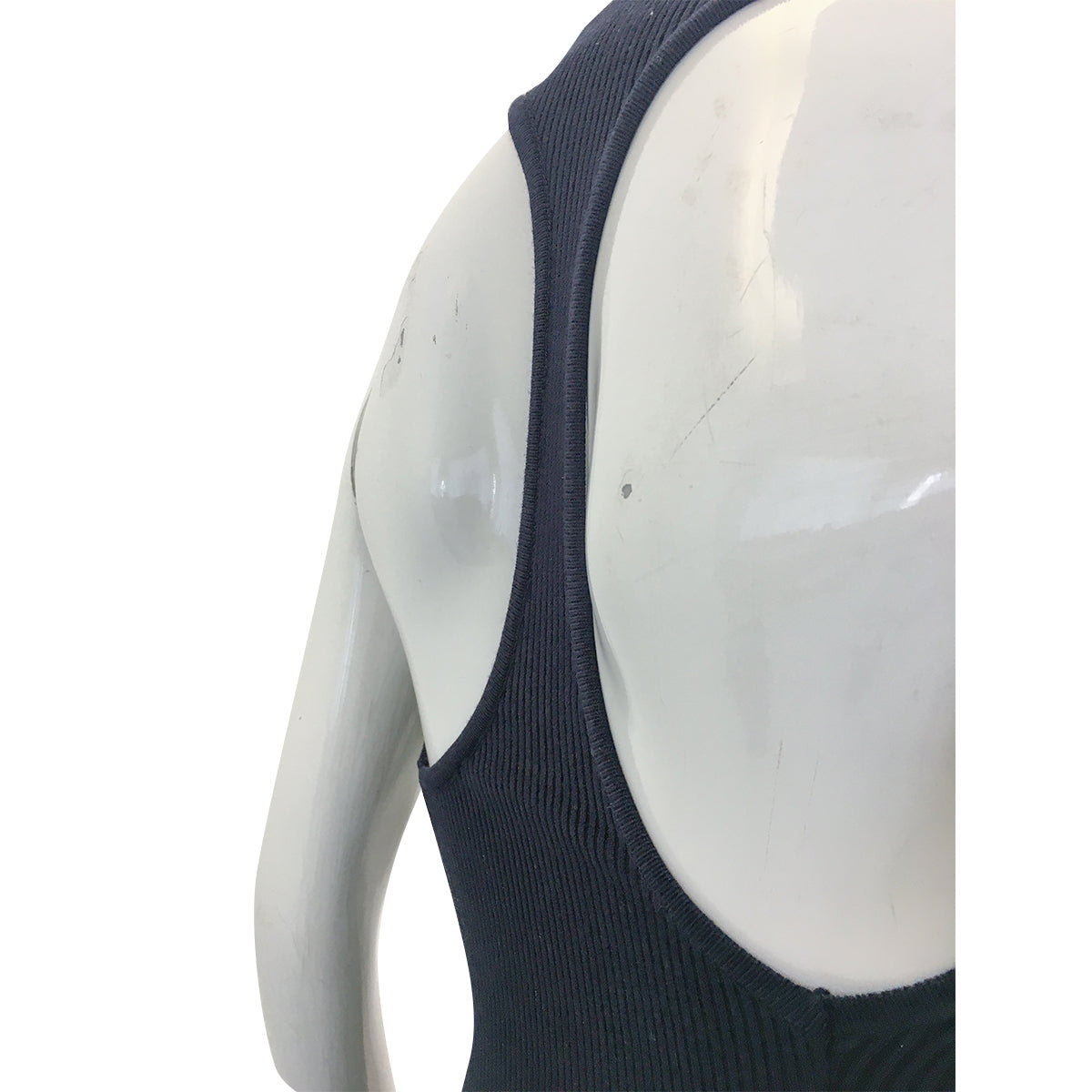 Blusa Cris Barros Canelada Azul Marinho Tam. M Br