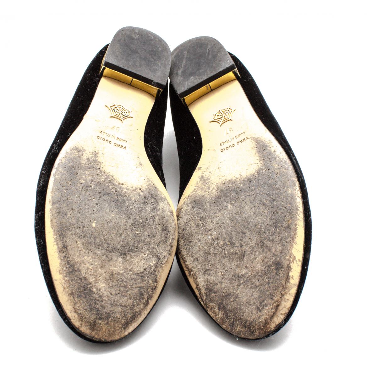 Sapatilha Charlotte Olympia Preta Camurça Tam. 37