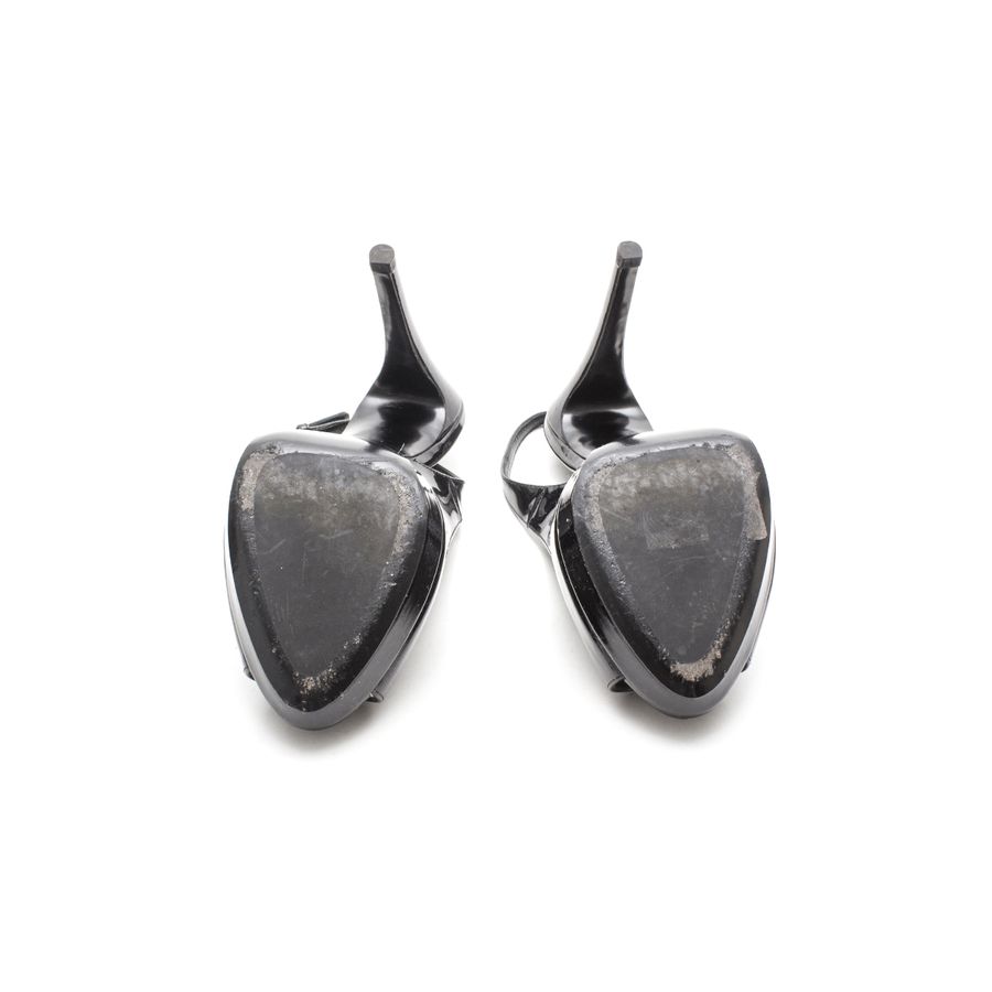 Peep Toe Prada Preto Verniz Tam. 37