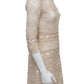 Vestido Christian Dior bege Tam. 44 Br