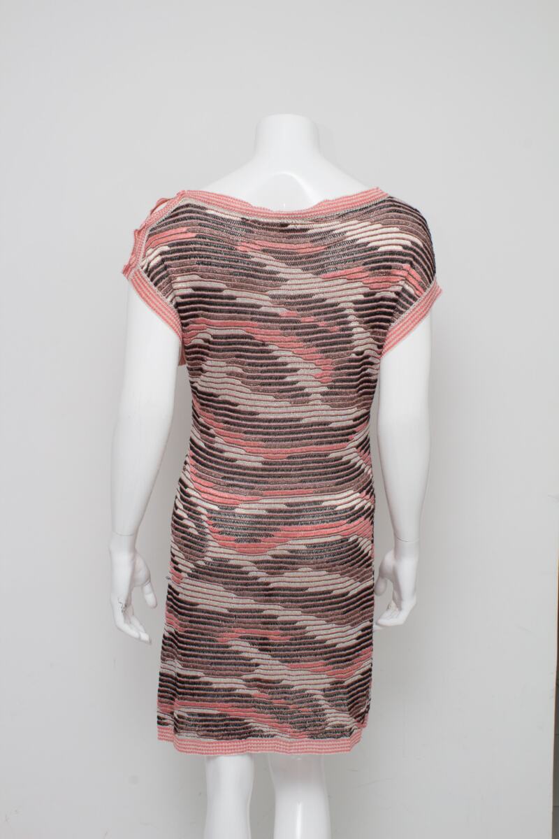 Vestido Missoni Rosa e Preto Tam. 46 Br