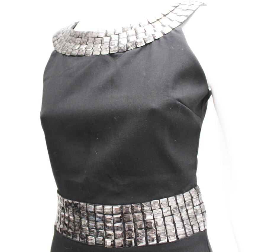 Vestido Daslu Preto com Paetê Tam. 38