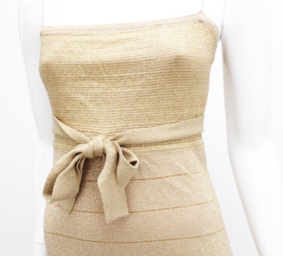Vestido Daslu Dourado Tam. M Br