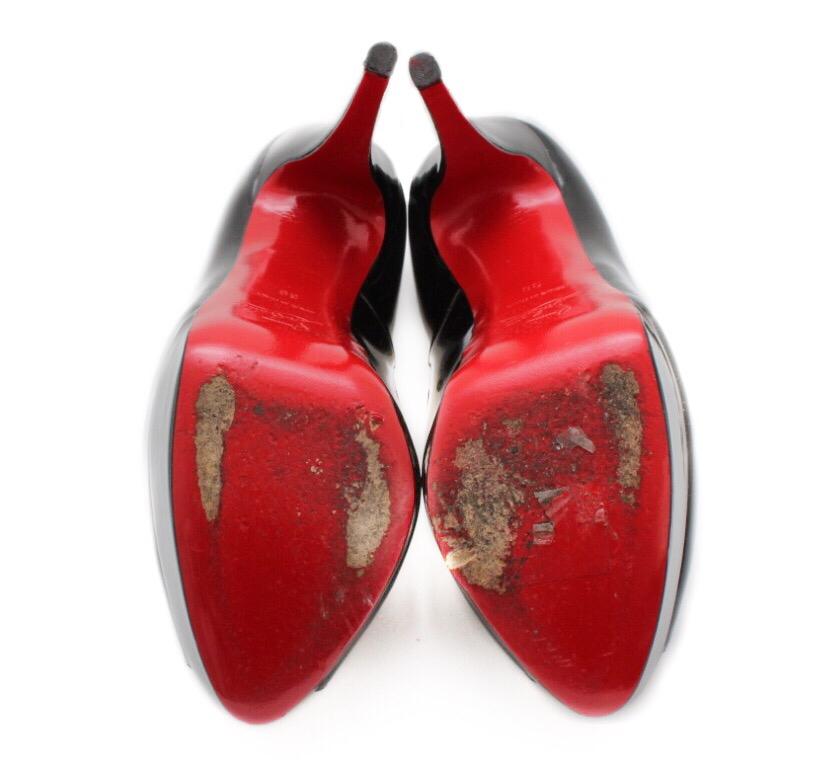 Peep toe Christian Louboutin Lady Peep Preto