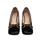 Sapato Gucci Horsebit Block Heel Pump Preto Tam 35 Br