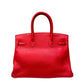 Bolsa Hermes Birkin Vermelha Ferragem Palladium 30