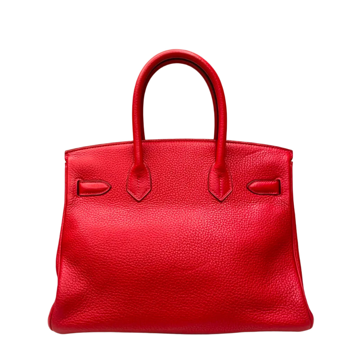 Bolsa Hermes Birkin Vermelha Ferragem Palladium 30