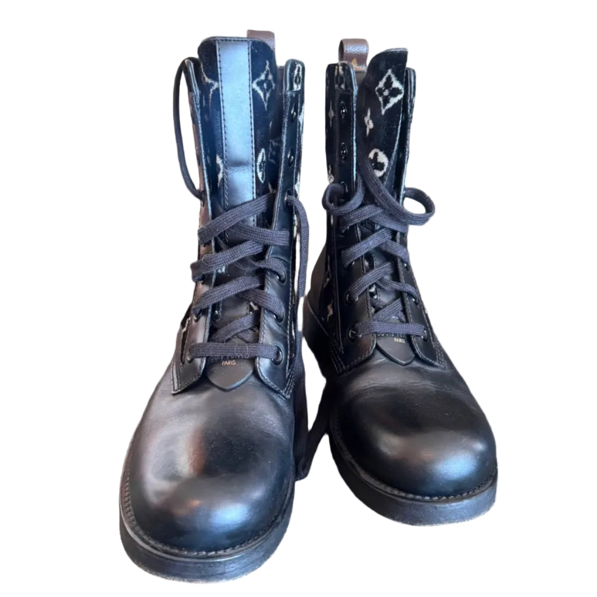 Bota Louis Vuitton Monograma Pelinho Tam 38 Br