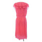 Vestido Chanel Rosa Babado Tam 38 Br