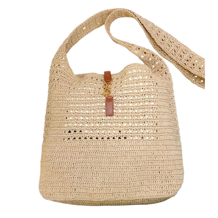 Bolsa Saint Laurent Raffia Bege