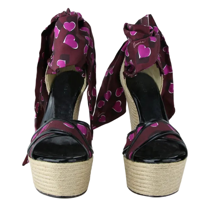 Tamanco Gucci Tira Estampada Tam 35,5 Br