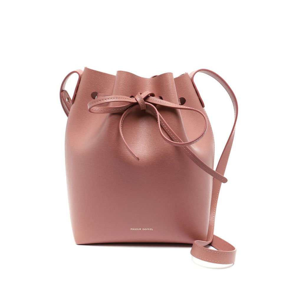 Bolsa Mini Bucket Mansur Gavriel Rosa