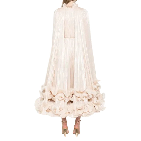 Vestido Ana Radu Bege Brilhante Tam 38 Br