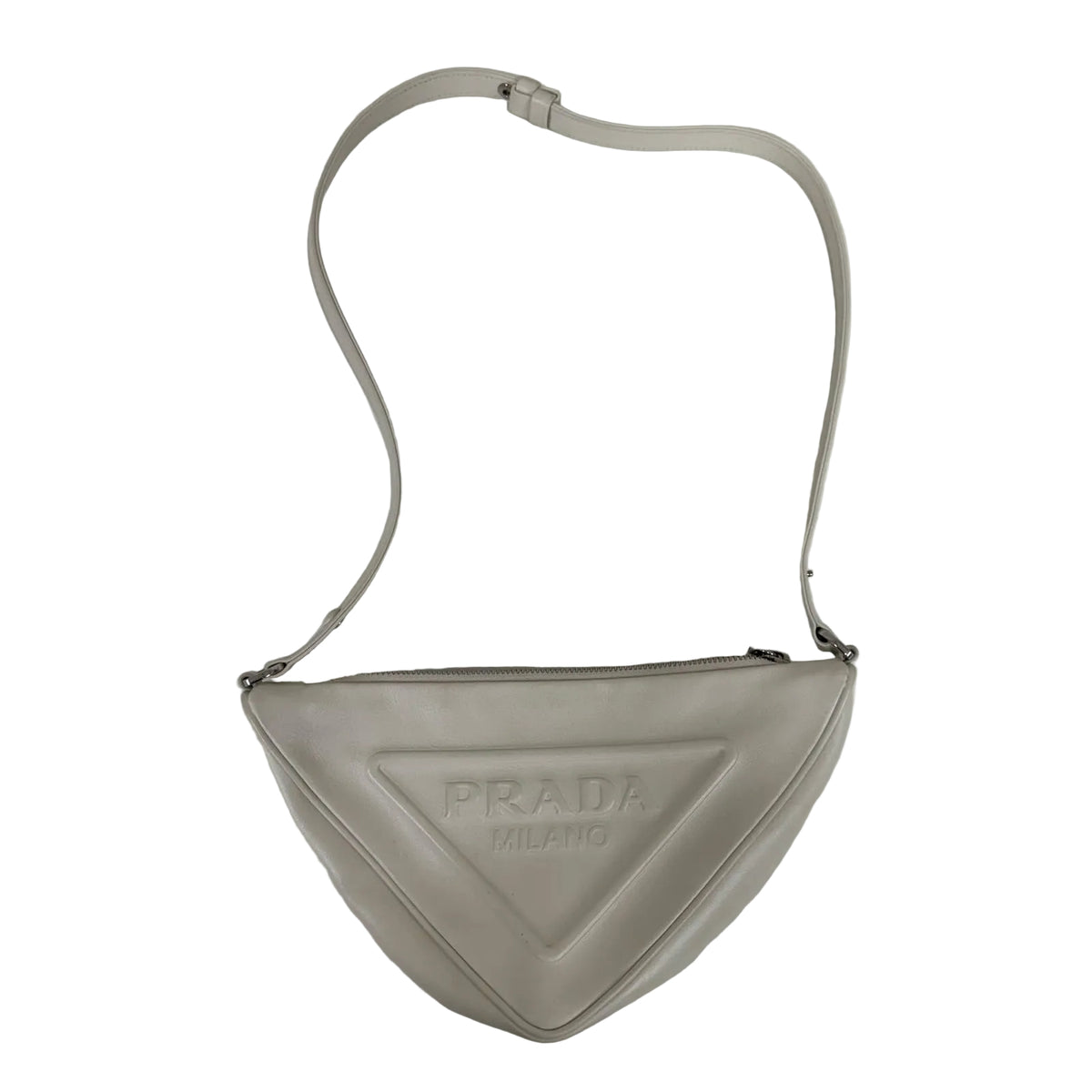 Bolsa Prada Triangle Branca