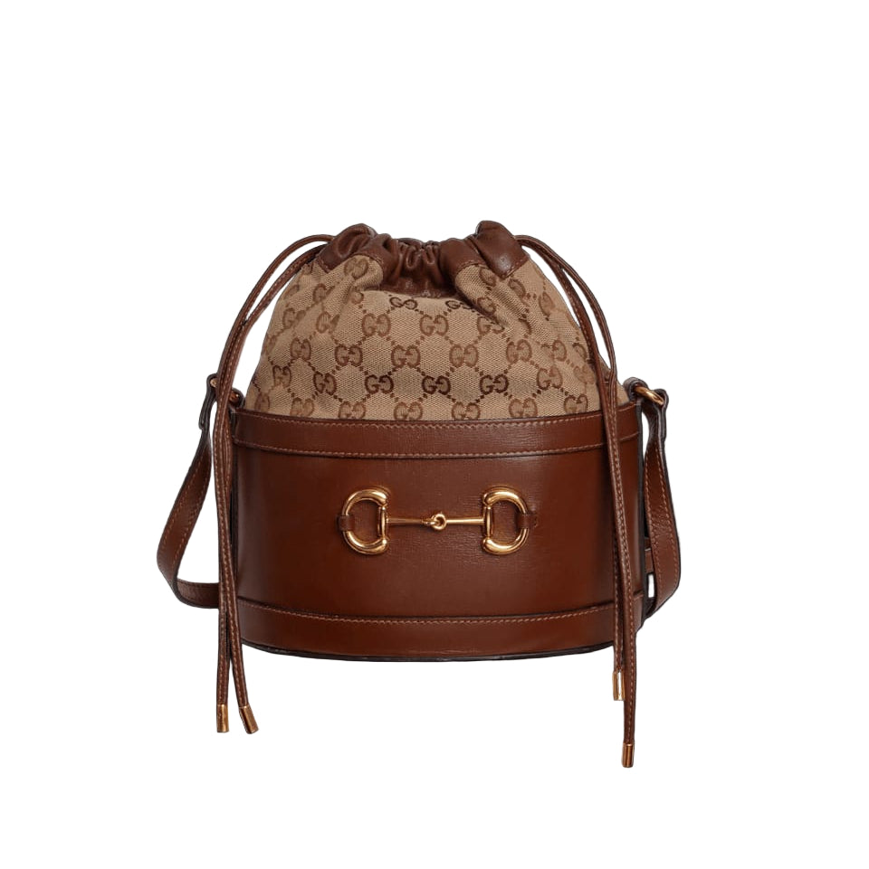 Bolsa Gucci Horsebit Marrom