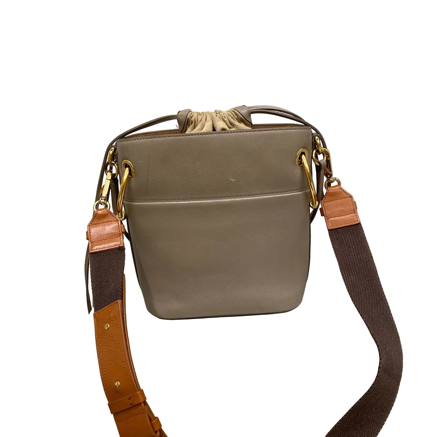 Bolsa Chloé Roy Bucket Bag Bege