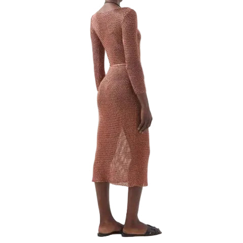 Vestido Zimmermann Bronze Bordado Tam 36 Br