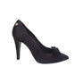 Salto Chanel Preto Com Laço Tam 37 Br